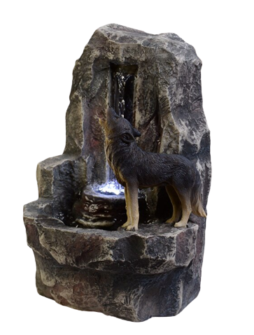 Fontaine Interieur Falaise Lumineuse