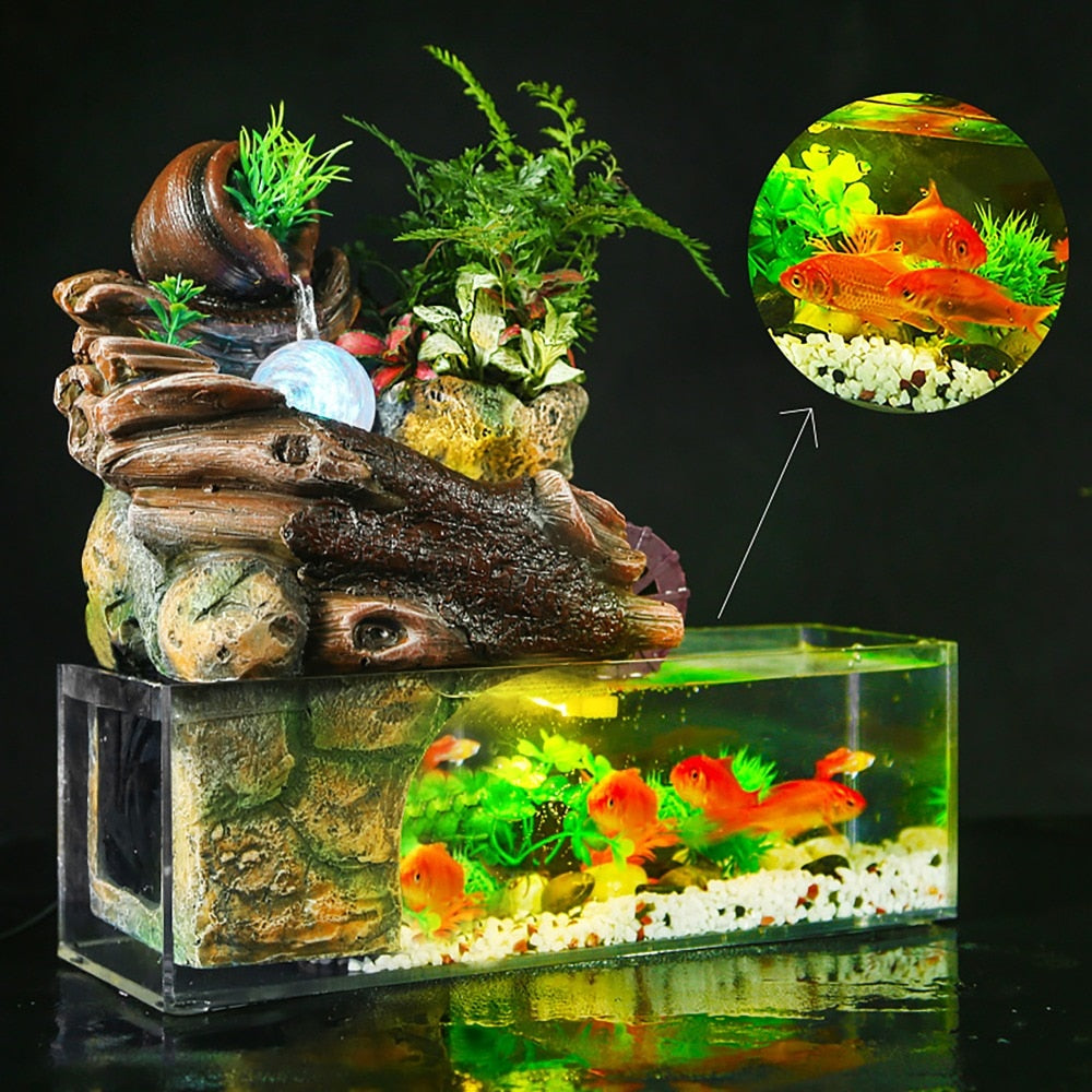 Aquarium pour Poisson avec Fontaine a Eau
