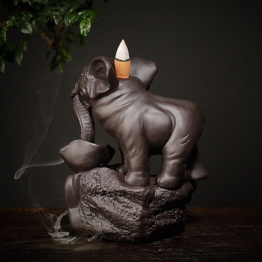Fontaine d'encens éléphant