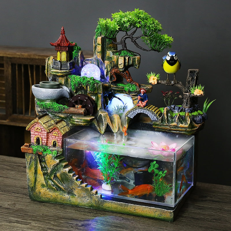 Fontaine Resine Aquarium