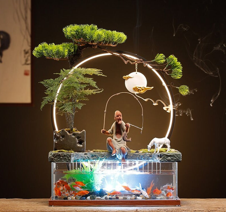 Aquarium Design avec Fontaine