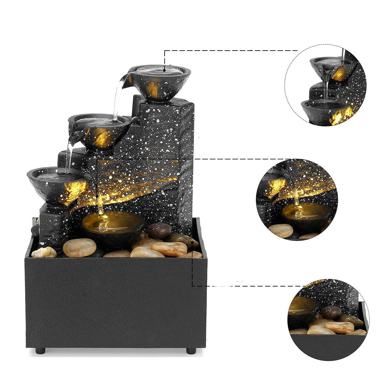 Fontaine à Eau d'Intérieur Lumineuse