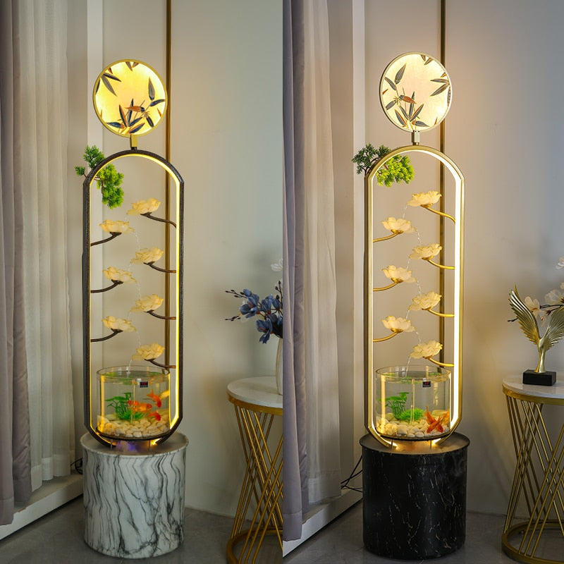 Aquarium avec Pompe Fontaine