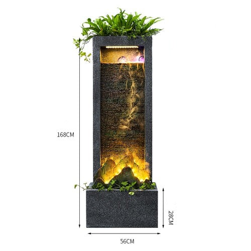 Fontaine Lumineuse Mur d'Eau