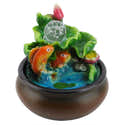 Fontaine De Table Zen Feng Shui - Céramique - Alimentation USB - Décoration Intérieure Relaxation (Couleur : Rhyme Of Stone) - 4
