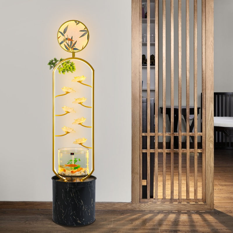 Aquarium avec Pompe Fontaine