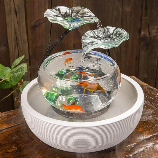 Aquarium ronde fontaine