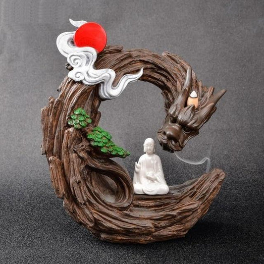 Porte encens dragon