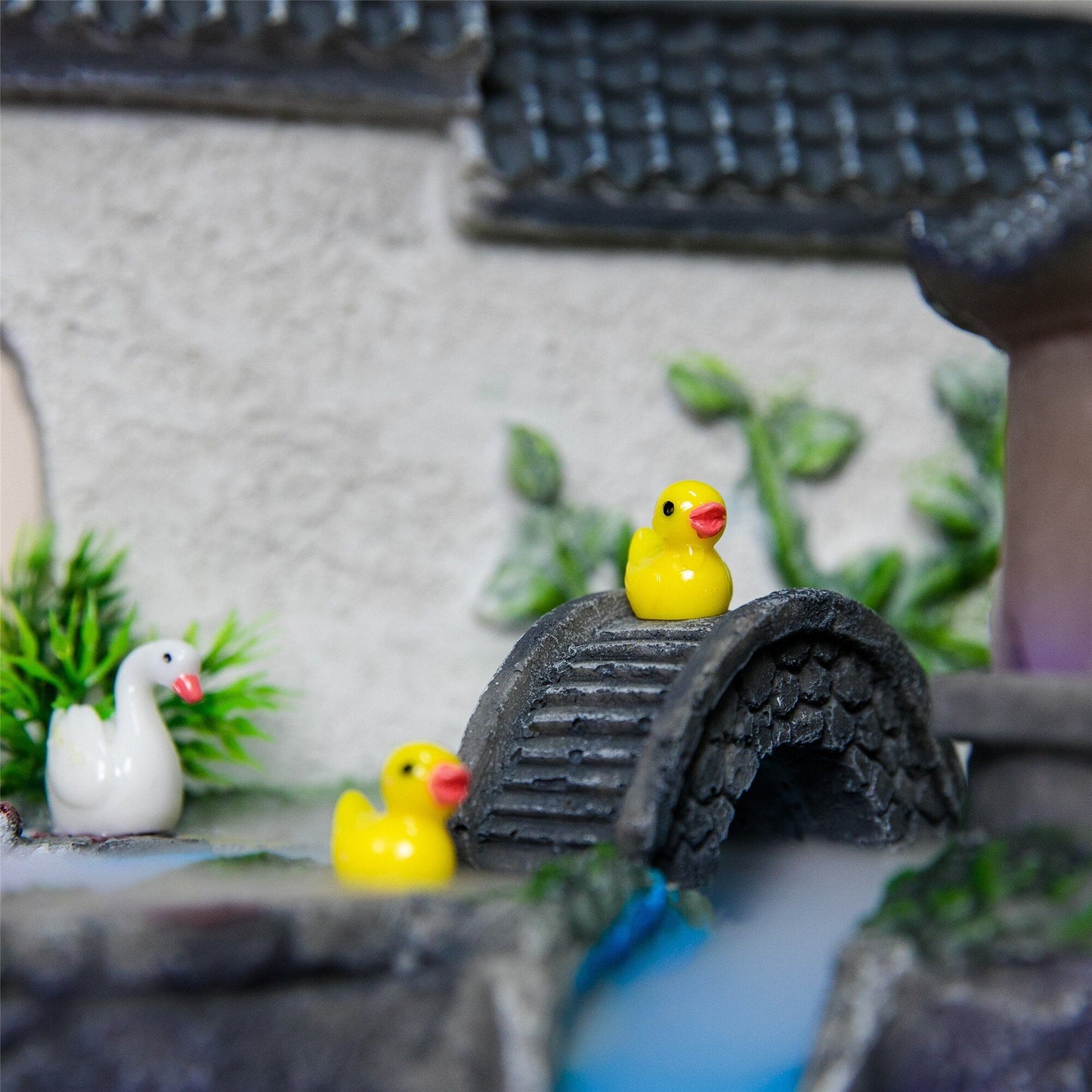 décor de fontaine à eau aquarium