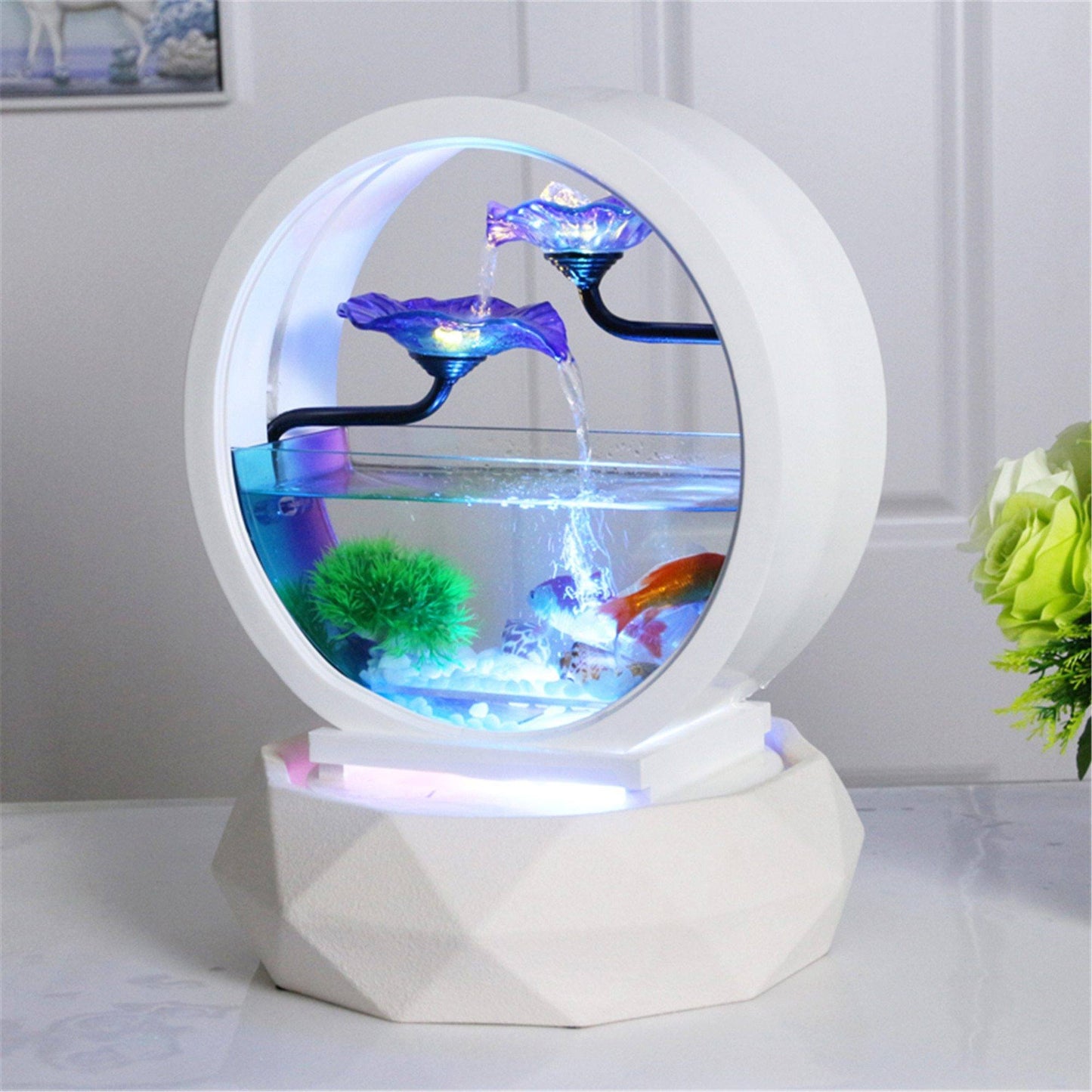 Fontaine aquarium décorative