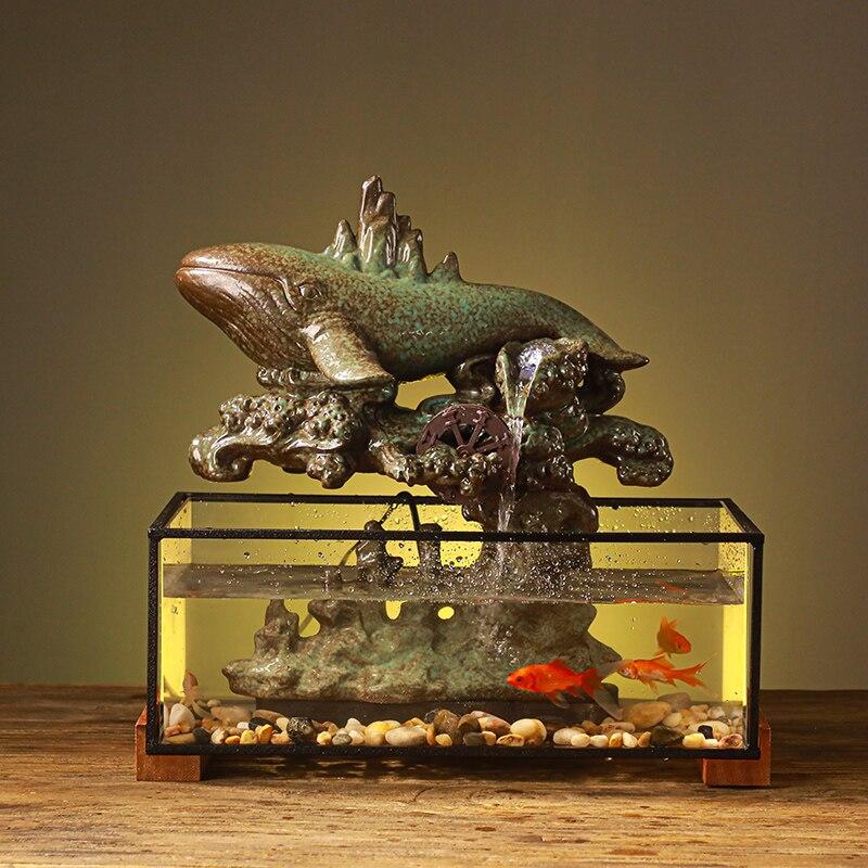 Fontaine aquarium cascade