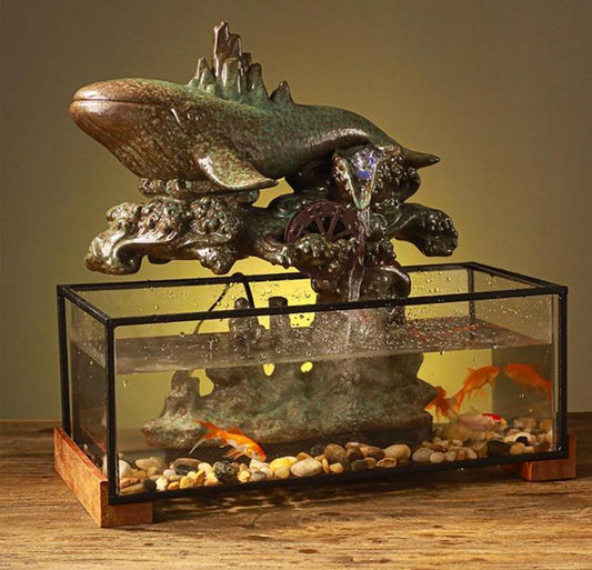 Fontaine cascade aquarium