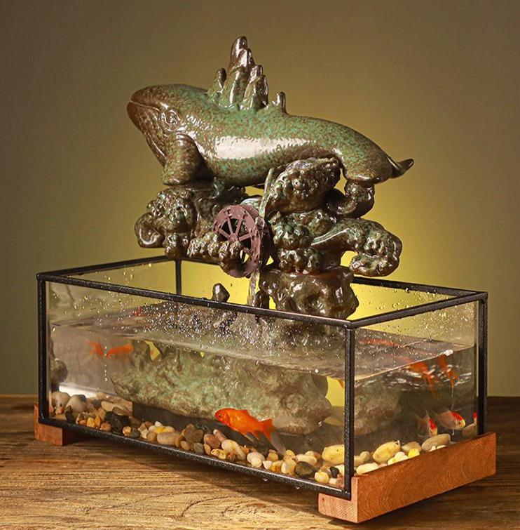 aquarium cascade fontaine