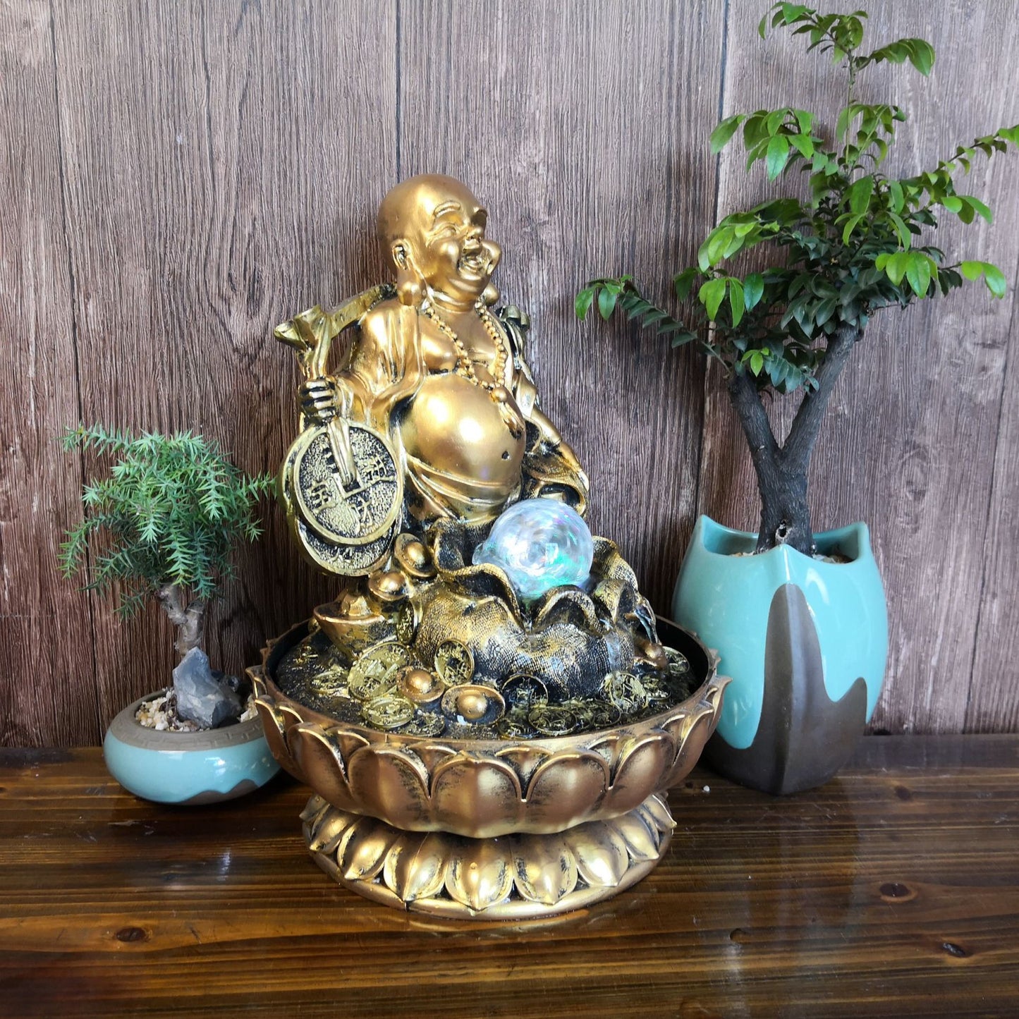 Fontaine Bouddha rieur