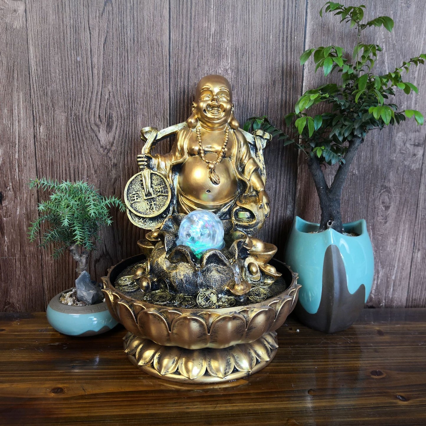Fontaine Bouddha rieur