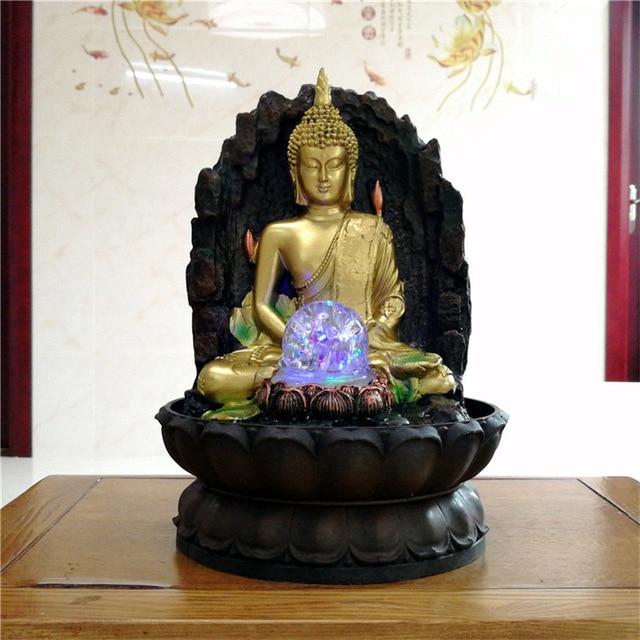 Fontaine Bouddha boule lumineuse