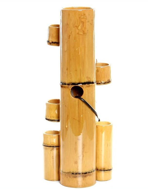 Fontaine intérieure en bambou