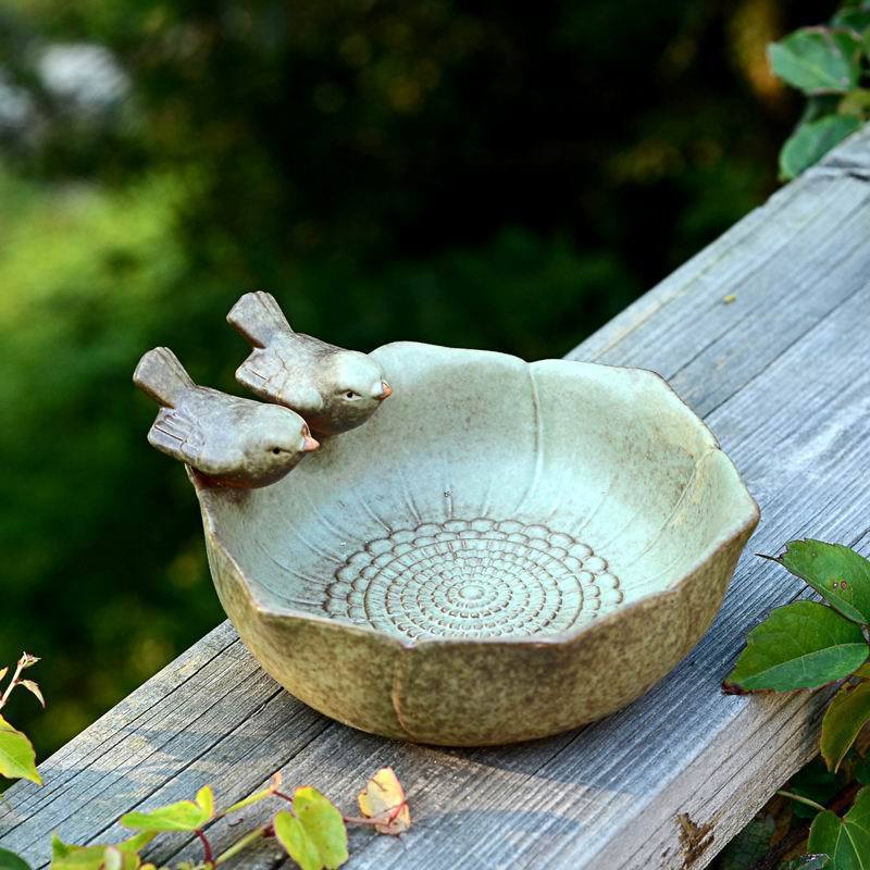 Fontaine pour oiseaux céramique
