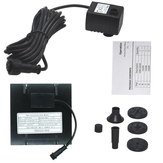 Solaire fontaine panneau