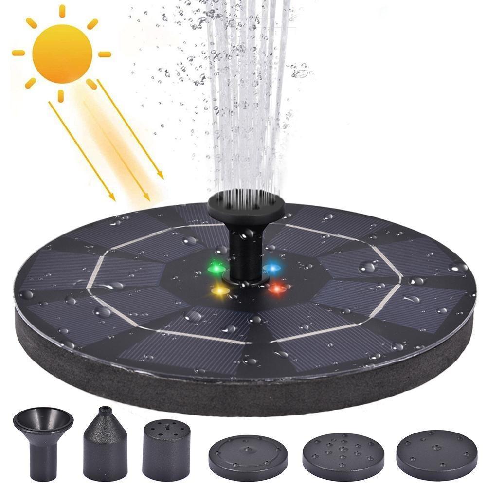 Fontaine solaire LED avec