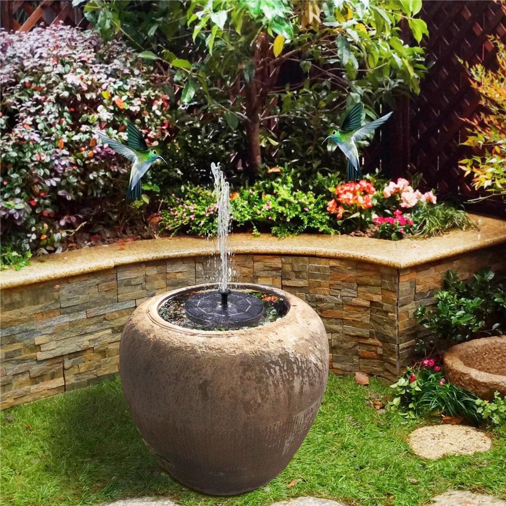 Fontaine avec LED solaire