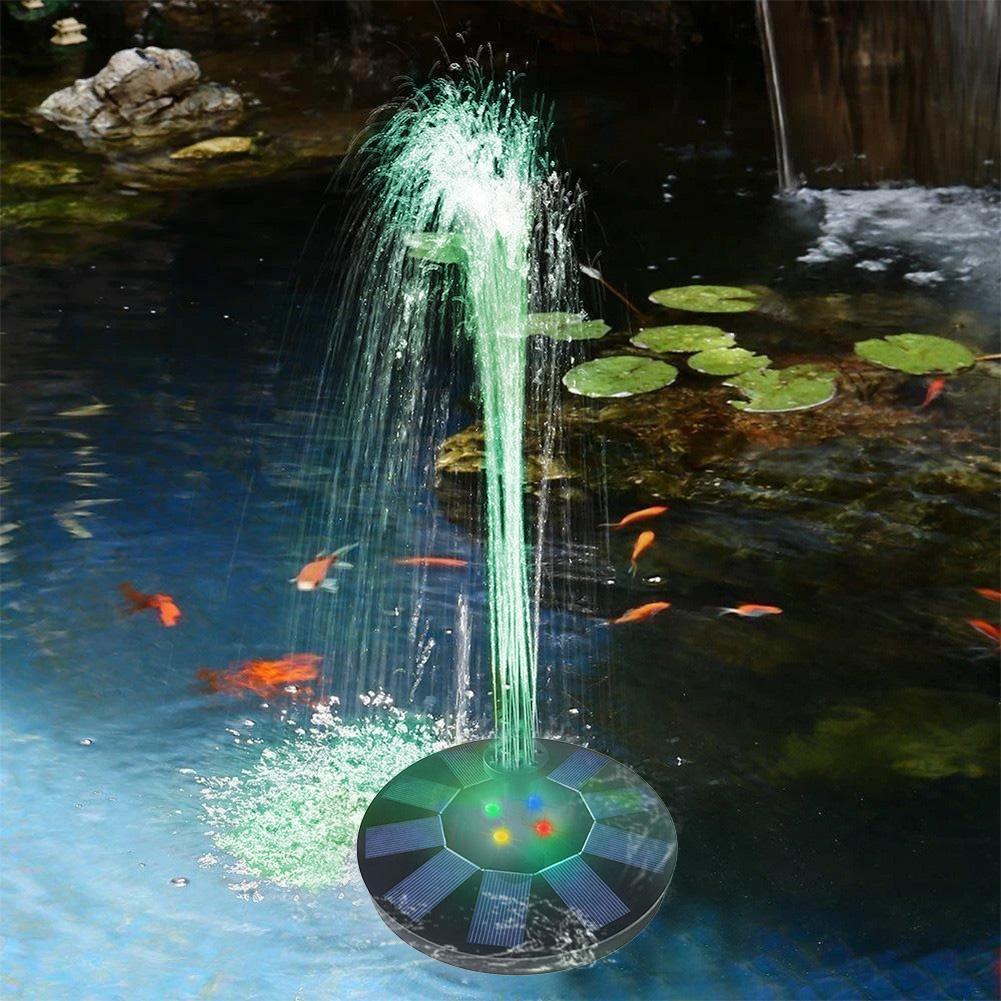 Fontaine solaire lumineuse