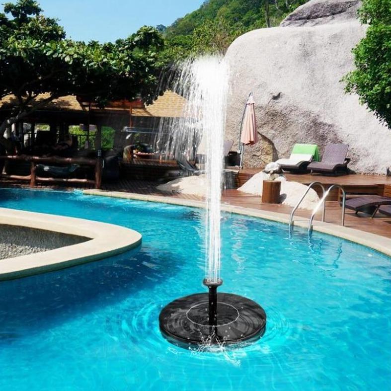 Fontaine solaire piscine