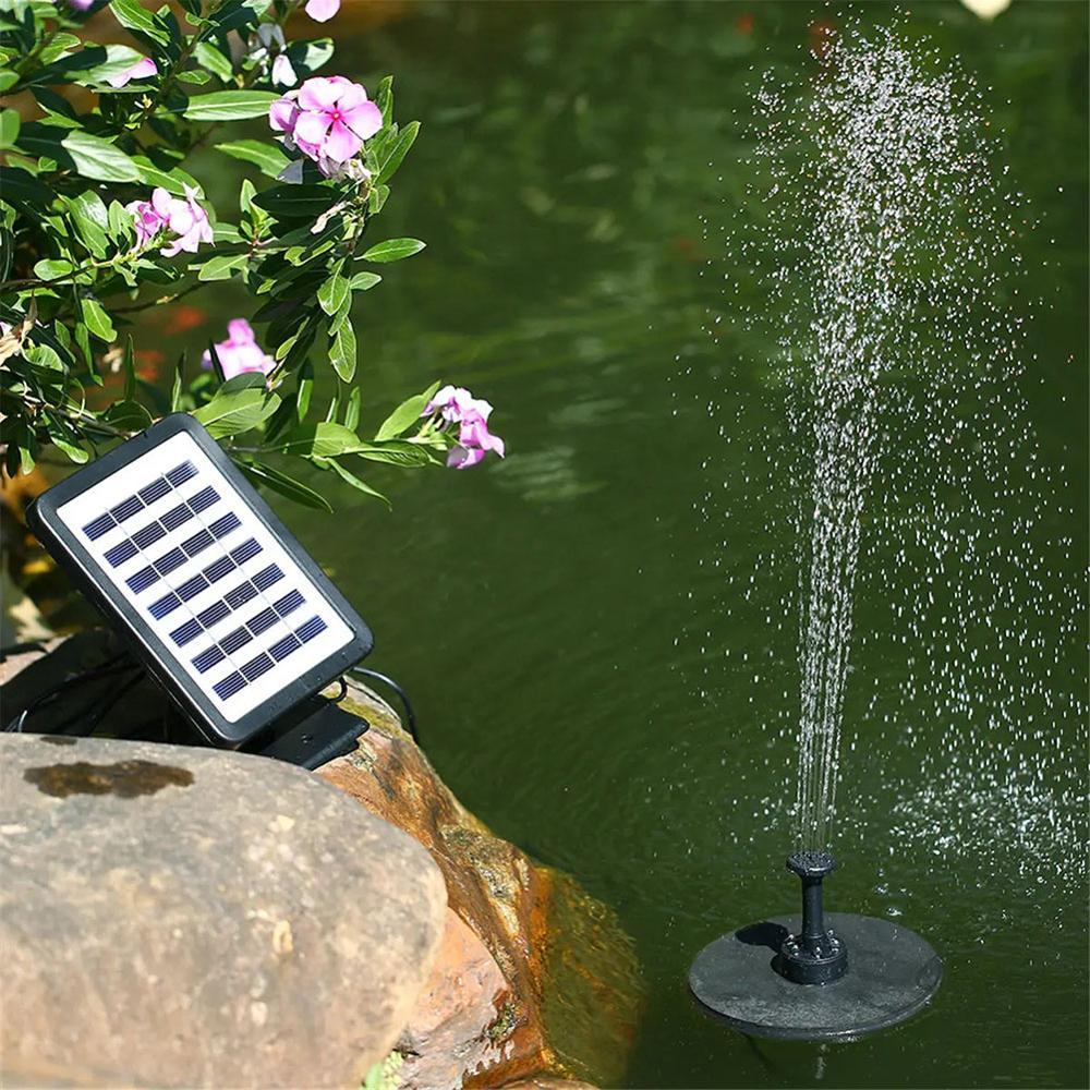 Sur pied fontaine solaire