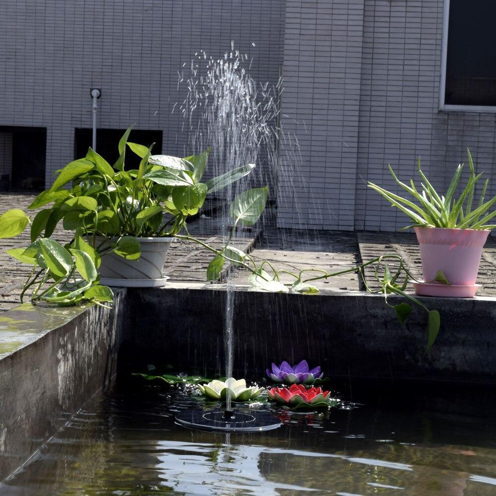 Pour bassin petite fontaine solaire