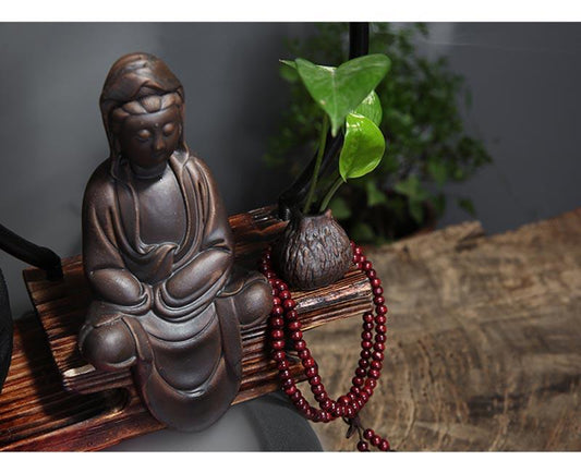 Fontaine zen eau et encens