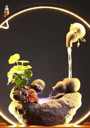 Fontaine d'intérieur shubunki à LED zen et relaxation