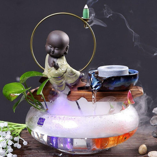 Fontaine zen salle de bain