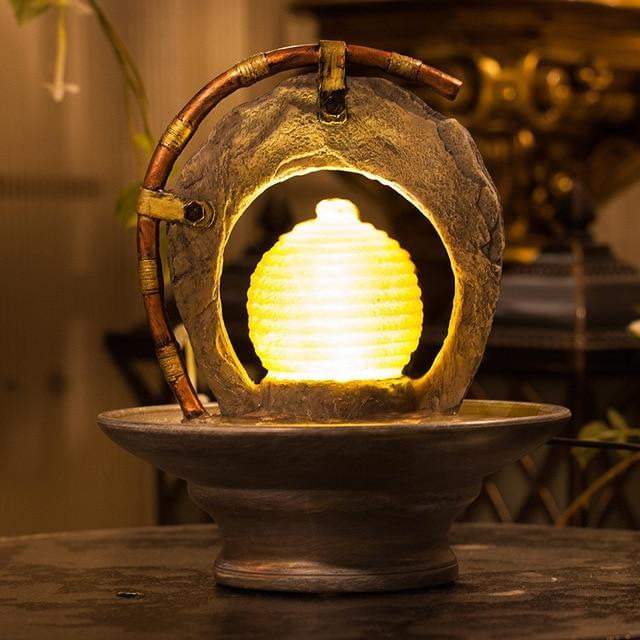 Lampe fontaine zen