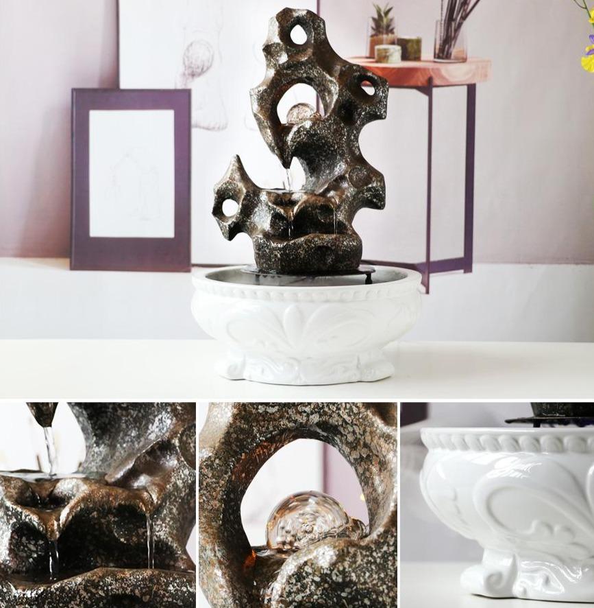 fontaine d'intérieur yoga