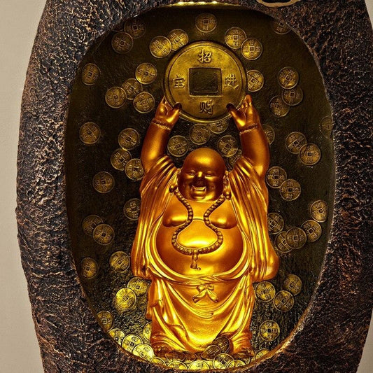 Grande fontaine Bouddha intérieure