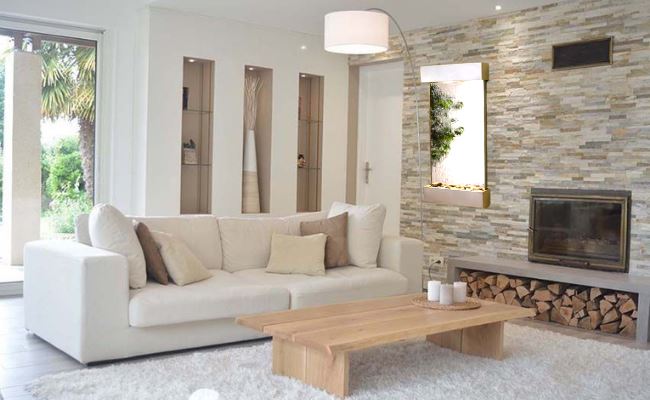 Miroir fontaine d'eau