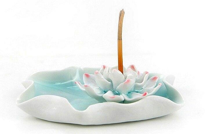 Porte encens lotus