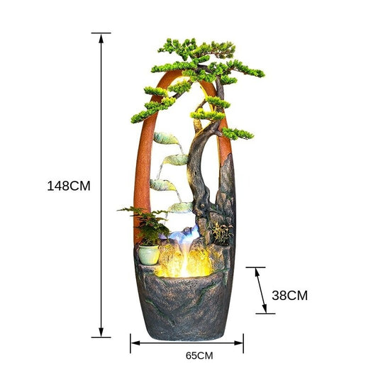 Fontaine Ovale Lumineuse à Led
