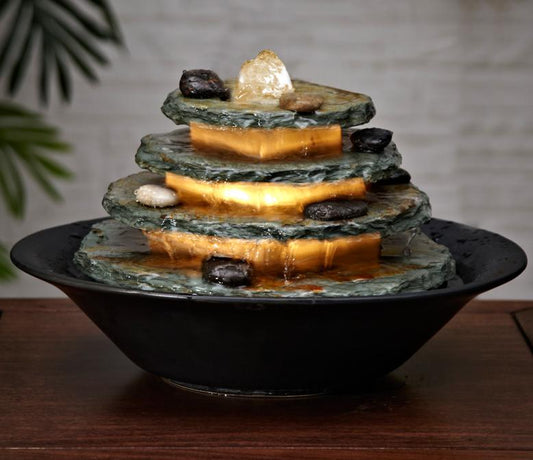 Petite Fontaine à Eau Décorative Lumineuse