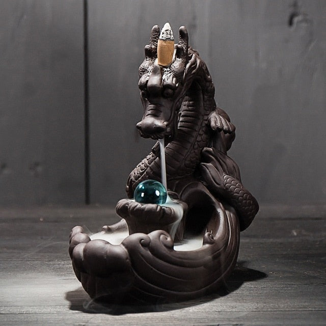 fontaine à encens zen dragon 