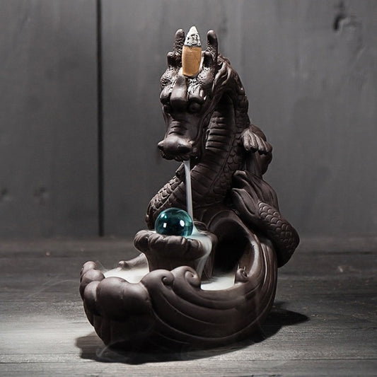 fontaine à encens zen dragon 