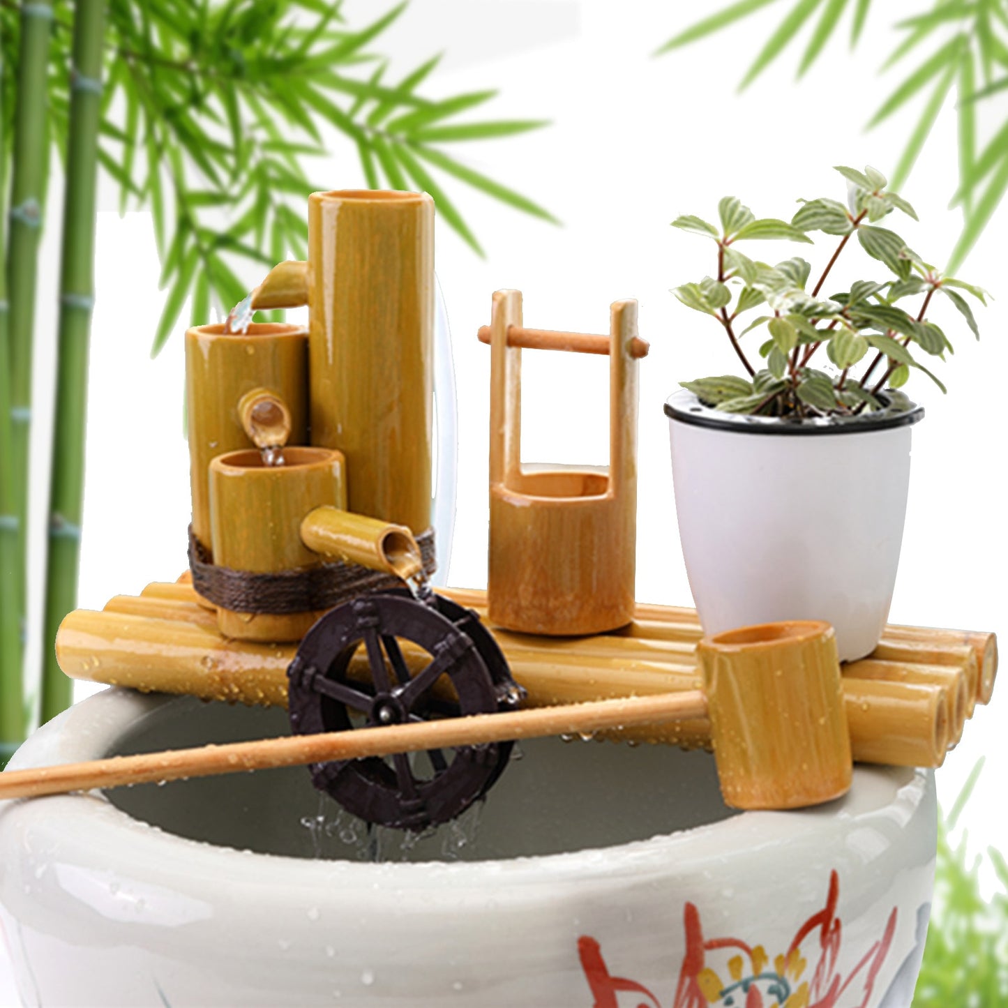 marque generique - mini écran de clôture en bambou naturel miniature jardin  maison bonsaï décor 4 s - Claustras - Rue du Commerce