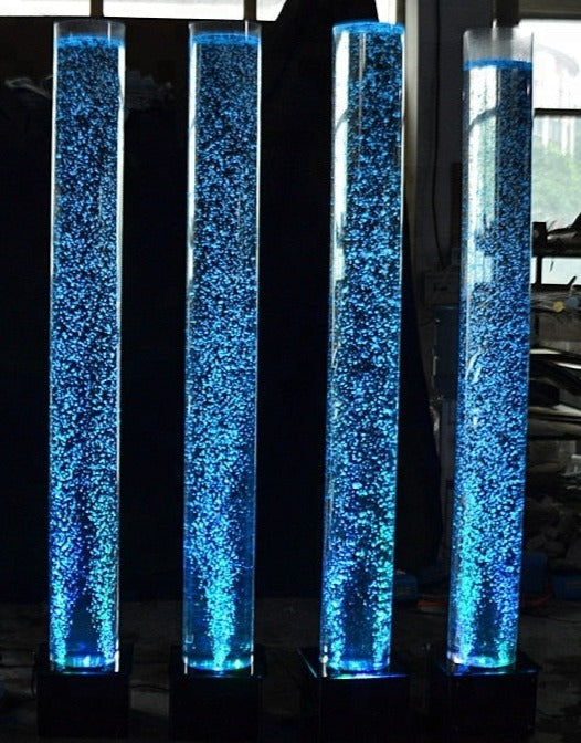 Colonne de cristal bulle d'eau de la bulle de la lampe de la lampe de l'eau  lumineuse route Feng Shui colonne Mini Aquarium 1.5 metros haute