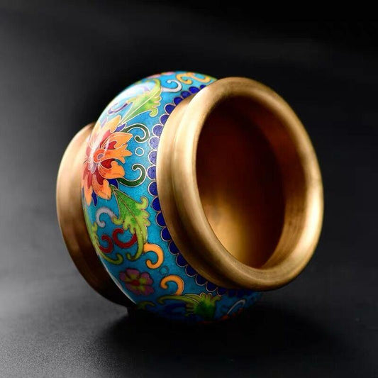 Brûleur d'encens porte laiton