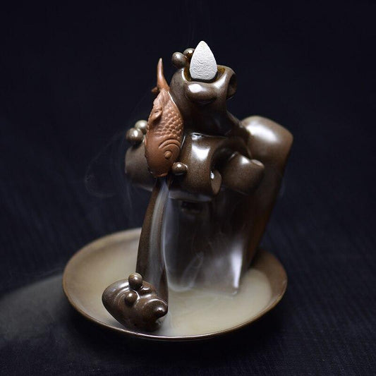 Porte encens en céramique