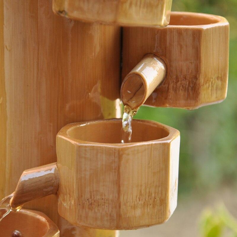 fontaine en bambou d'intérieur