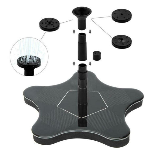 Fontaine extérieur design solaire