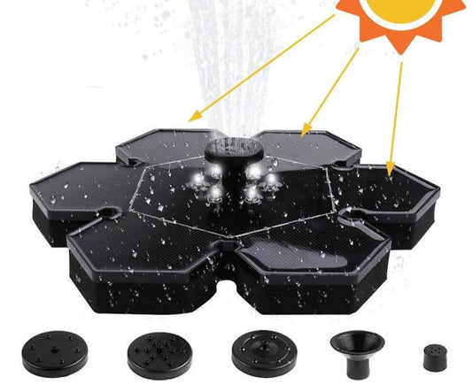 Fontaine solaire piscine lumineuse