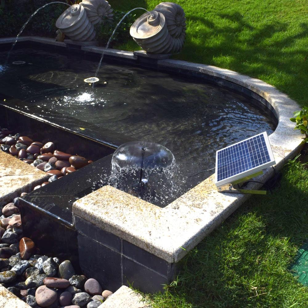 Pour lac fontaine solaire