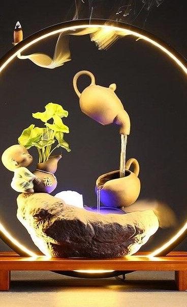 lumineuse fontaine zen design LED